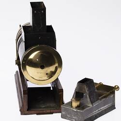 Projector & Lamp burner - Woodbury  Marcy, Magic Lantern, Sciopticon, circa 1880-1900