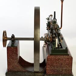 Steam Engine Model - Ransomes & Sims, Horizontal, Ipswich, England, 1859