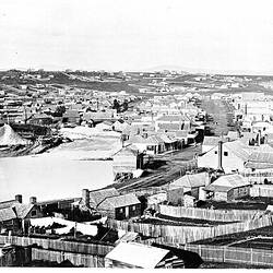 Negative - View of Township Looking East, Clunes, Victoria, circa 1885