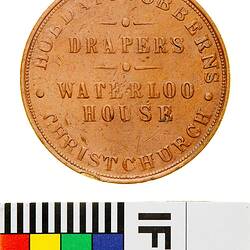 Token - 1 Penny, Hobday & Jobberns, Christchurch, New Zealand, circa 1873