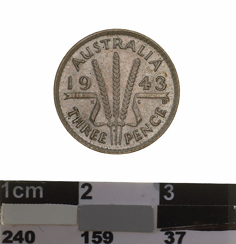 Coin - Threepence, Australia, 1943