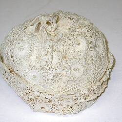 Bonnet - Infant's, Crocheted, Cream