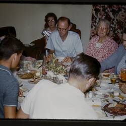 Digital Photograph - Family Christmas Dinner, Brighton Beach, 1961