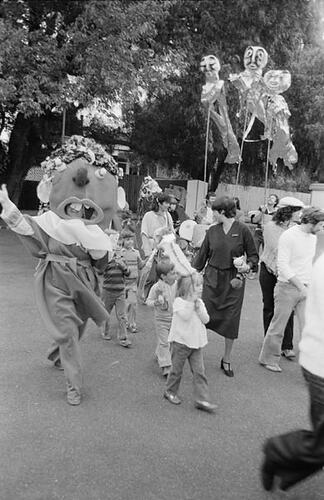 Digital Photograph - Procession, Puppet Festival, Caulfield Community Day, 1979