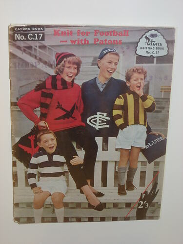 Knitting book - Patons, 'Knit for football'