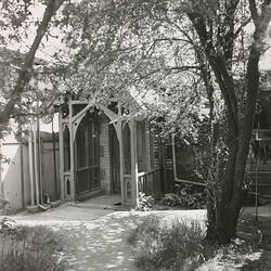 Photograph - Kodak Australasia Pty Ltd, Yarra Grange Cottage Back Entrance & Powder & Solution Department, Abbotsford, Victoria, 1948