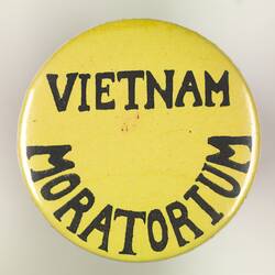 Badge - Vietnam Moratorium, 1970-1971