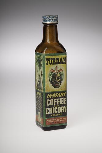 Bottle - Kornies Food Co, Turban Brand, Essence of Coffee & Chicory, 1940s