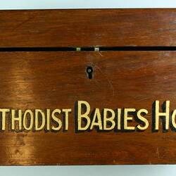 Donation Box - 'Methodist Babies Home', circa 1929