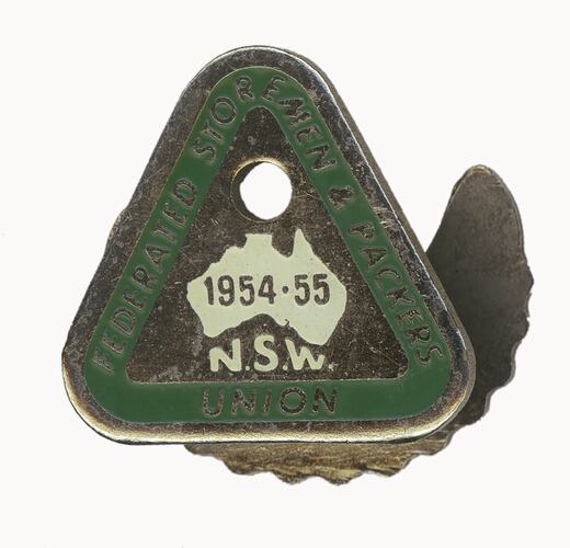 Badge - Federated Storemen and Packers Union NSW.