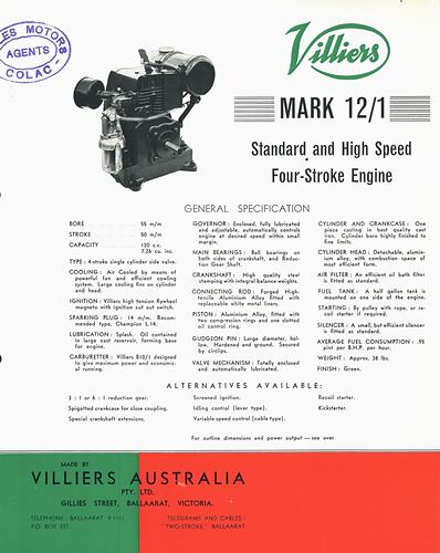 Villiers Mark 12/1 Engine