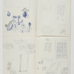 Sketch - Designs for Textiles, 1970s