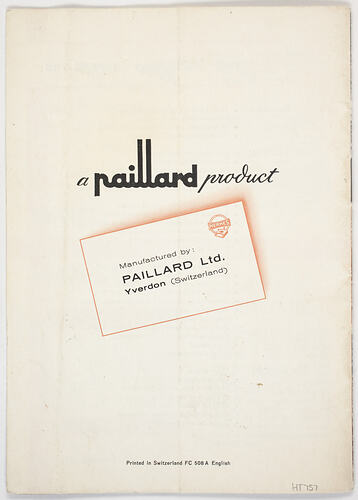 Booklet - Hermes 2000 Promotional Booklet, 1952