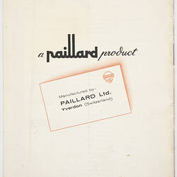 Booklet - Hermes 2000 Promotional Booklet, 1952