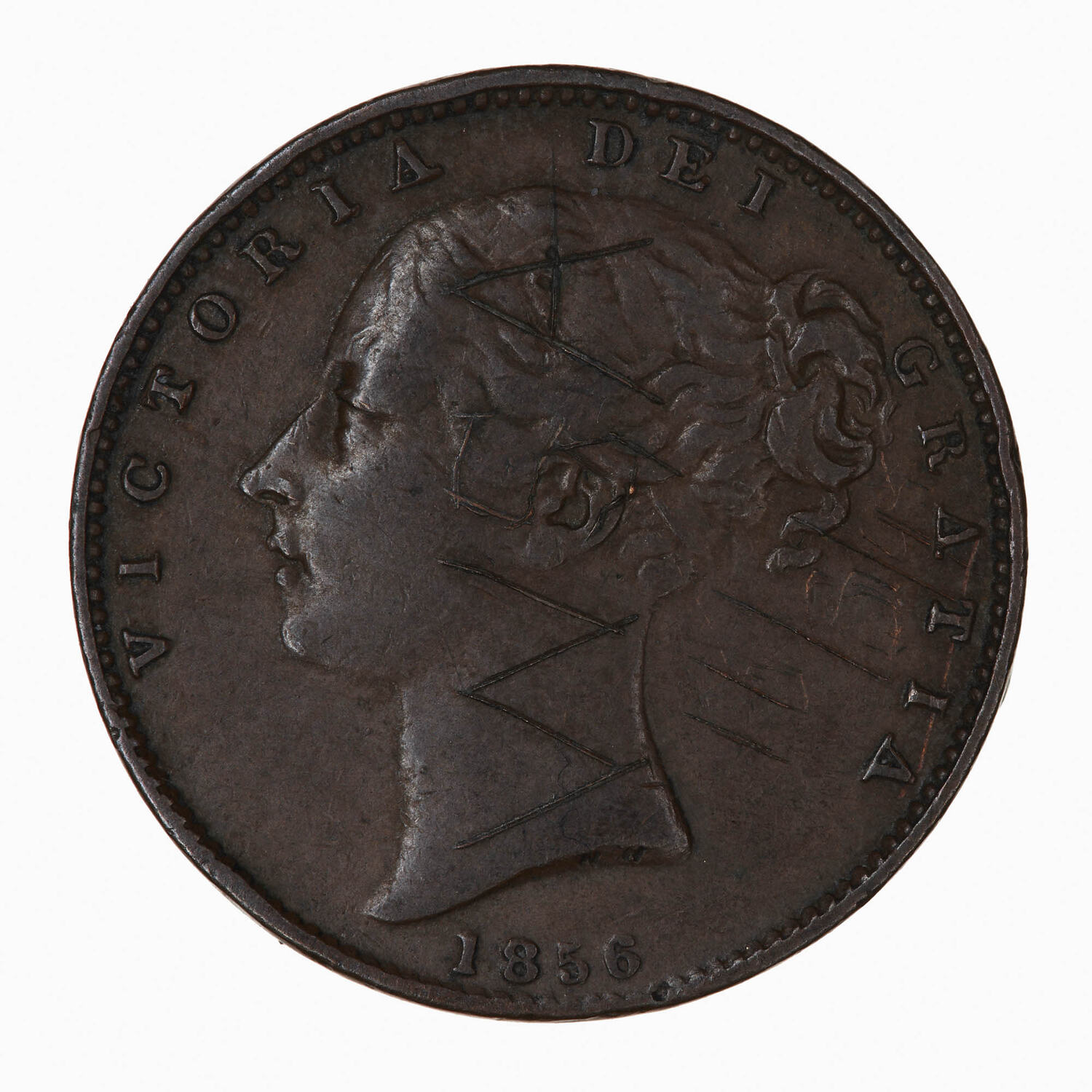 Coin - Farthing, Queen Victoria, Great Britain, 1856