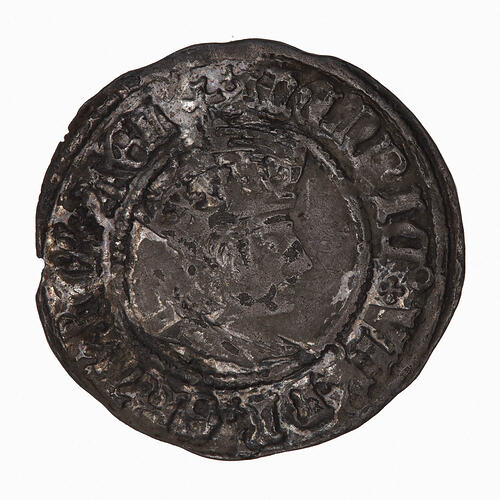 Coin - Halfgroat, Henry VII, England, 1508-1509 (Obverse)
