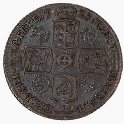Coin - Sixpence, George II, Great Britain, 1728 (Reverse)