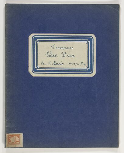 School Book - Claire Wieser, 'Essays', circa 1935