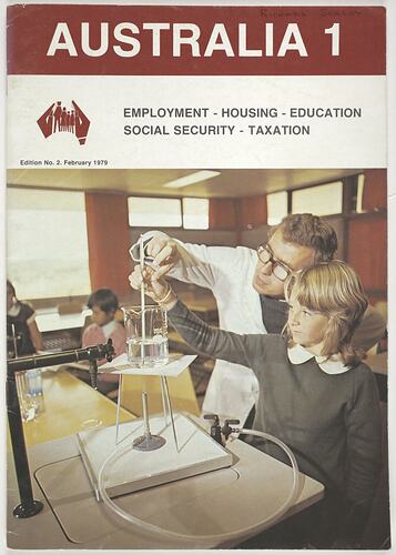 Booklet cover with science class image.