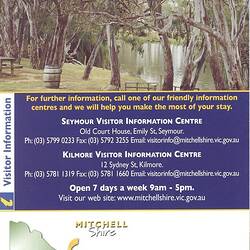 Map - 'Mitchell Shire Visitors Map', Mitchell Shire Council, Victoria, 2007