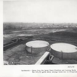 Photograph - Kodak, 'Earthworks, Taken From the Spray Tower Platform and Looking North'', Coburg