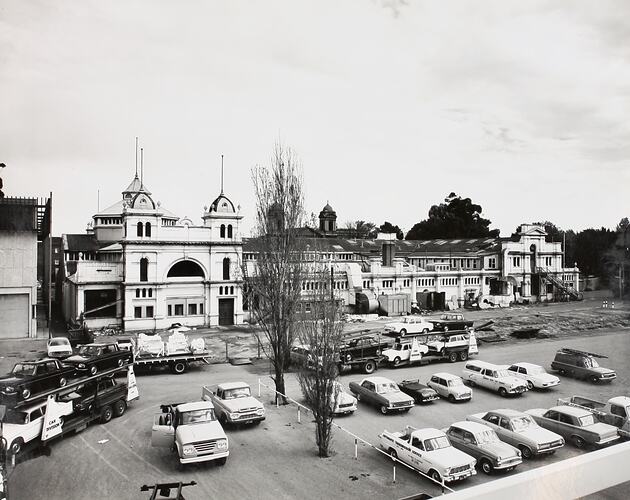 Photograph - Western Annexe & Car Park, Exhibition Building, Melbourne, circa 1967