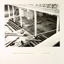 Photograph - Programme '84, Northern Transept Tunnel, Great Hall, Basement, Royal Exhibition Buildings, 22 Oct 1984