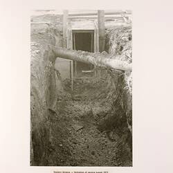 Photograph - Formation of Service Tunnel, Eastern Annexe, Exhibition Building, Melbourne, 1973
