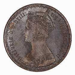 Coin - Florin, Queen Victoria, Great Britain, 1887 (Obverse)