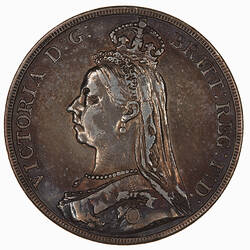 Coin - Crown, Queen Victoria, Great Britain, 1892 (Obverse)