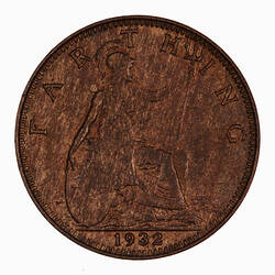 Coin - Farthing, George V, Great Britain, 1932 (Reverse)