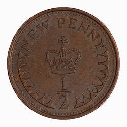 Coin - 1/2 New Penny, Elizabeth II, Great Britain, 1979 (Reverse)