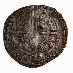 Coin - Halfgroat, David II, Scotland, 1357-1367 (Reverse)