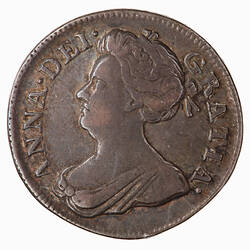 Coin - Groat, Queen Anne, England, Great Britain, 1708 (Obverse)