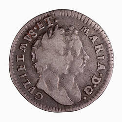 Coin - Fourpence, William and Mary, Great Britain, 1690 (Obverse)