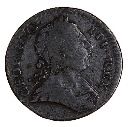 Coin - Farthing, George III, Great Britain, 1771 (Obverse)