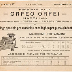 Catalogue - F. C. C., 'Catalogo special', Jan 1926