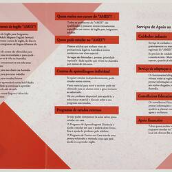 Leaflet - English Classes, A.M.E.S., Portuguese Text, 1991