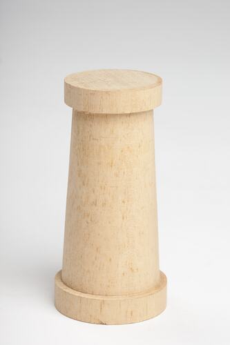 Chess Piece - Adolph Bruhn & Son, Wooden, White Rook, circa 1970-1990