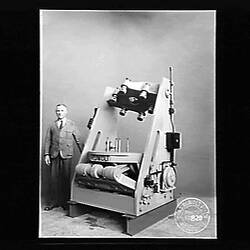 Glass Negative - Chas Ruwolt Pty Ltd, Rubber Tyre Vulcanizer Machine for Olympic Tyre & Rubber Co., 1937