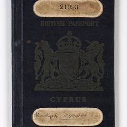 Passport - Cypriot, Redjeb Eyiam, 22 May 1949