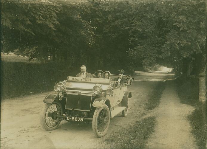 Photograph - 'Mr & Mrs H.V. McKay with Friends, Seated in a Motor Car', Ireland, 1914