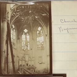 Photograph - Church Ruins, Bapaume, France, Sergeant John Lord, World War I, 1917