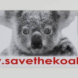 Sticker - 'No Tree, No Me', Australian Koala Foundation, 2009