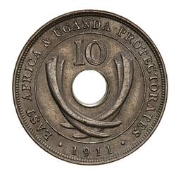 Coin - 10 Cents, British East Africa, 1911