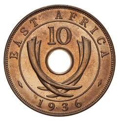 Proof Coin - 10 Cents, British East Africa, 1936