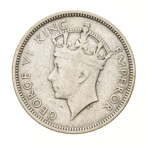 Coin - 1 Shilling, Fiji, 1937