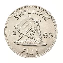 Coin - 1 Shilling, Fiji, 1965