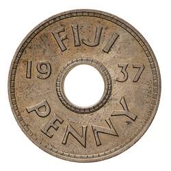 Coin - 1 Penny, Fiji, 1937