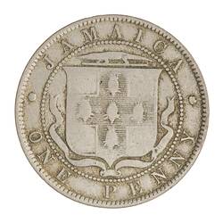 Coin - 1 Penny, Jamaica, 1884